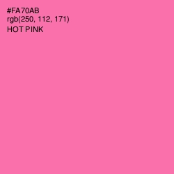 #FA70AB - Hot Pink Color Image