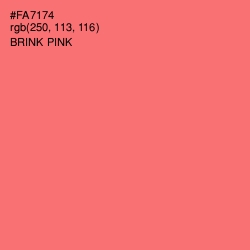 #FA7174 - Brink Pink Color Image
