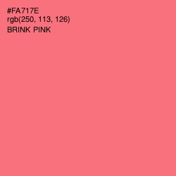 #FA717E - Brink Pink Color Image