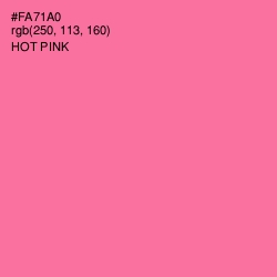 #FA71A0 - Hot Pink Color Image