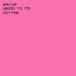 #FA71AF - Hot Pink Color Image