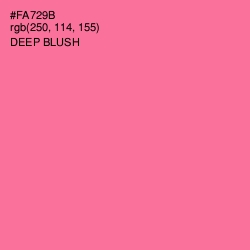 #FA729B - Deep Blush Color Image