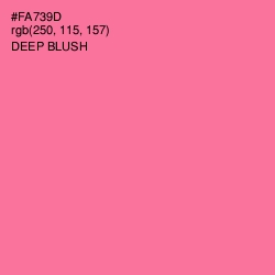 #FA739D - Deep Blush Color Image