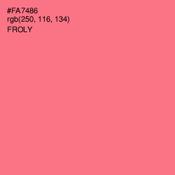 #FA7486 - Froly Color Image
