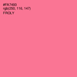 #FA7493 - Froly Color Image