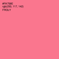 #FA758E - Froly Color Image