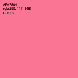 #FA7594 - Froly Color Image