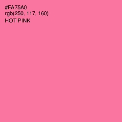 #FA75A0 - Hot Pink Color Image