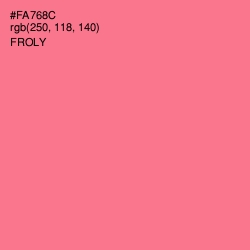 #FA768C - Froly Color Image