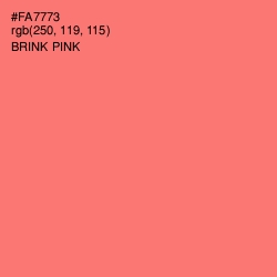 #FA7773 - Brink Pink Color Image
