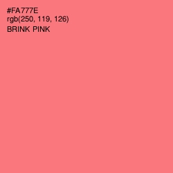 #FA777E - Brink Pink Color Image