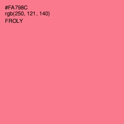 #FA798C - Froly Color Image