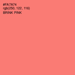 #FA7A74 - Brink Pink Color Image