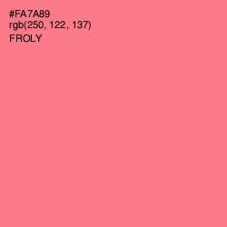 #FA7A89 - Froly Color Image