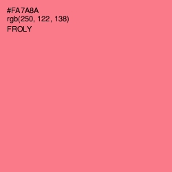 #FA7A8A - Froly Color Image