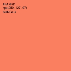 #FA7F61 - Sunglo Color Image