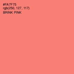 #FA7F75 - Brink Pink Color Image