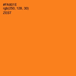 #FA801E - Zest Color Image