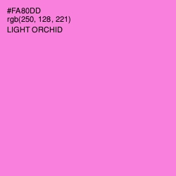 #FA80DD - Light Orchid Color Image