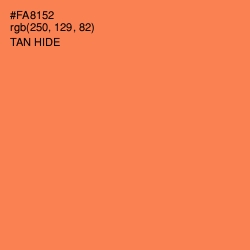 #FA8152 - Tan Hide Color Image