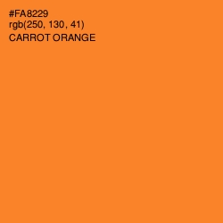 #FA8229 - Carrot Orange Color Image