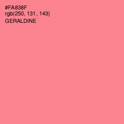 #FA838F - Geraldine Color Image