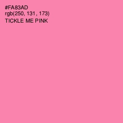 #FA83AD - Tickle Me Pink Color Image