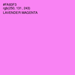 #FA83F3 - Lavender Magenta Color Image