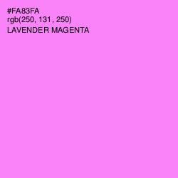 #FA83FA - Lavender Magenta Color Image