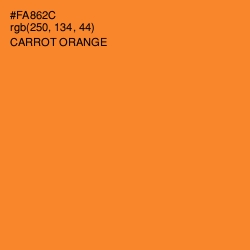 #FA862C - Carrot Orange Color Image