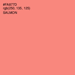 #FA877D - Salmon Color Image