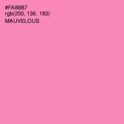 #FA88B7 - Mauvelous Color Image