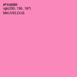 #FA88BB - Mauvelous Color Image