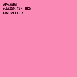 #FA89B6 - Mauvelous Color Image