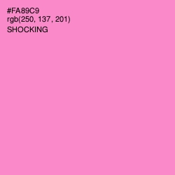 #FA89C9 - Shocking Color Image