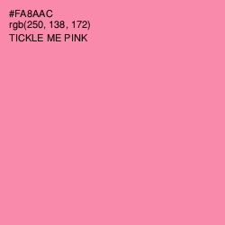 #FA8AAC - Tickle Me Pink Color Image