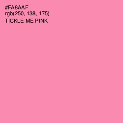 #FA8AAF - Tickle Me Pink Color Image