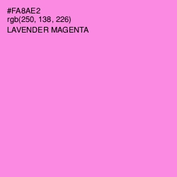 #FA8AE2 - Lavender Magenta Color Image