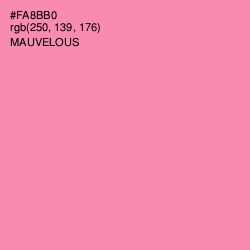 #FA8BB0 - Mauvelous Color Image