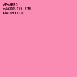 #FA8BB2 - Mauvelous Color Image