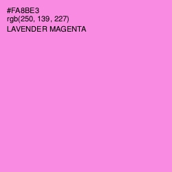 #FA8BE3 - Lavender Magenta Color Image