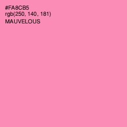 #FA8CB5 - Mauvelous Color Image