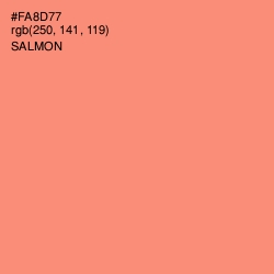 #FA8D77 - Salmon Color Image