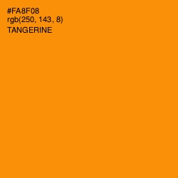 #FA8F08 - Tangerine Color Image