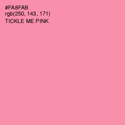 #FA8FAB - Tickle Me Pink Color Image