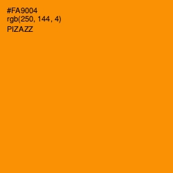 #FA9004 - Pizazz Color Image