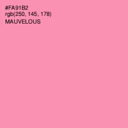 #FA91B2 - Mauvelous Color Image