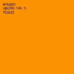 #FA9201 - Pizazz Color Image