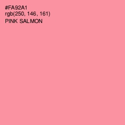 #FA92A1 - Pink Salmon Color Image