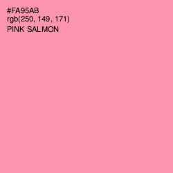 #FA95AB - Pink Salmon Color Image